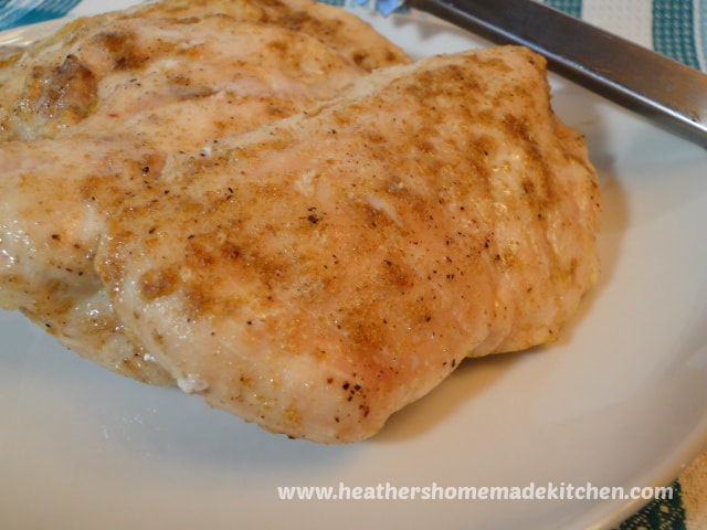 Close up view of single Baked Cumin Chicken breast.