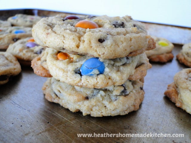 Stack of 3 Chocolate Drop Candy Cookies