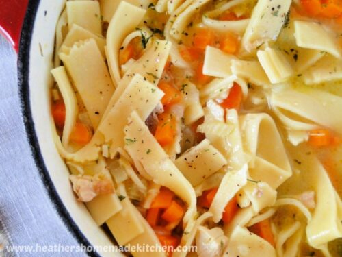 Turkey Noodle Soup Heather #39 s Homemade Kitchen