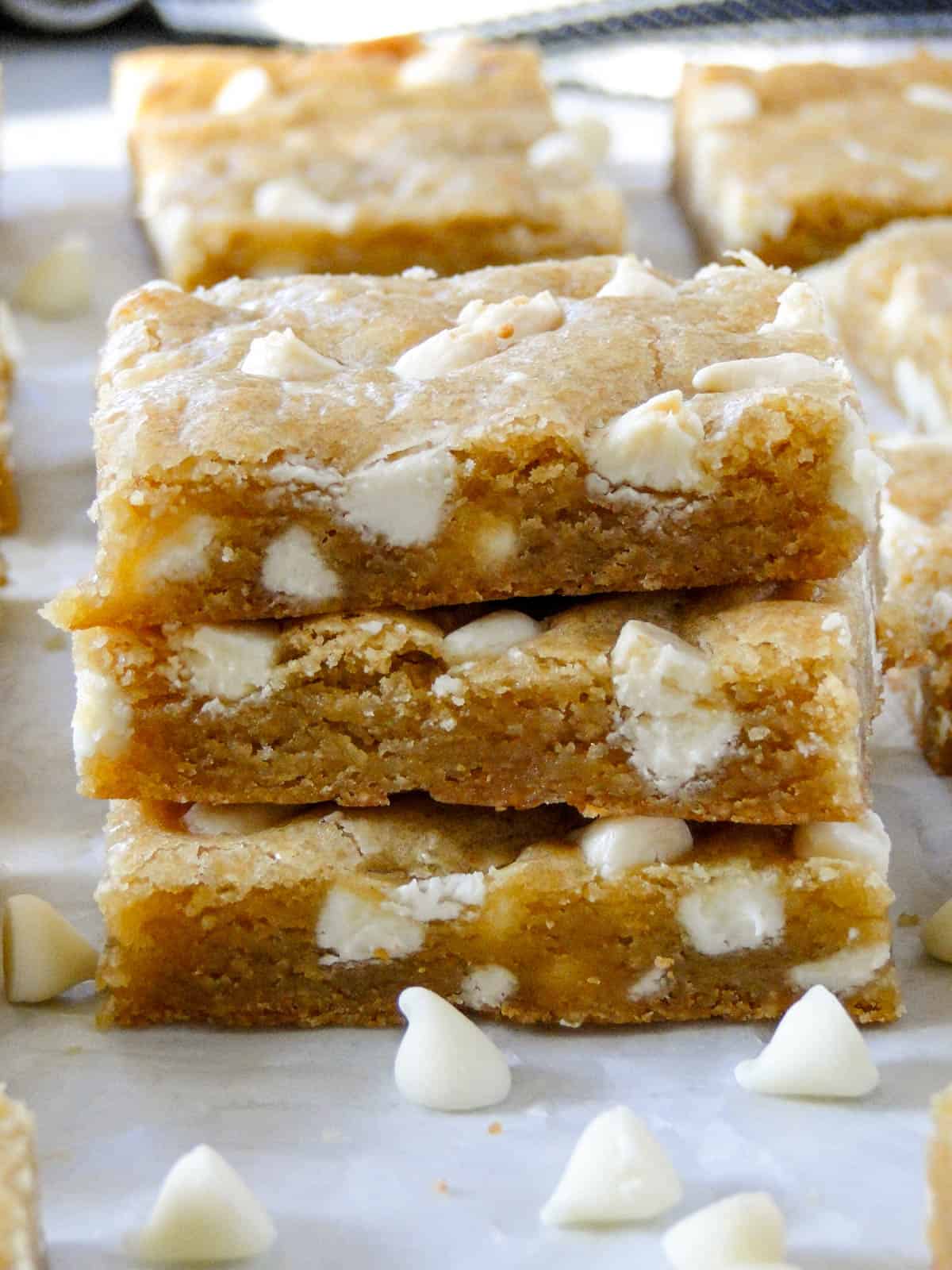 Choco White Rondies White Chocolate Blondies
