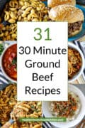 30 minute ground beef recipes pin image of recipe examples.