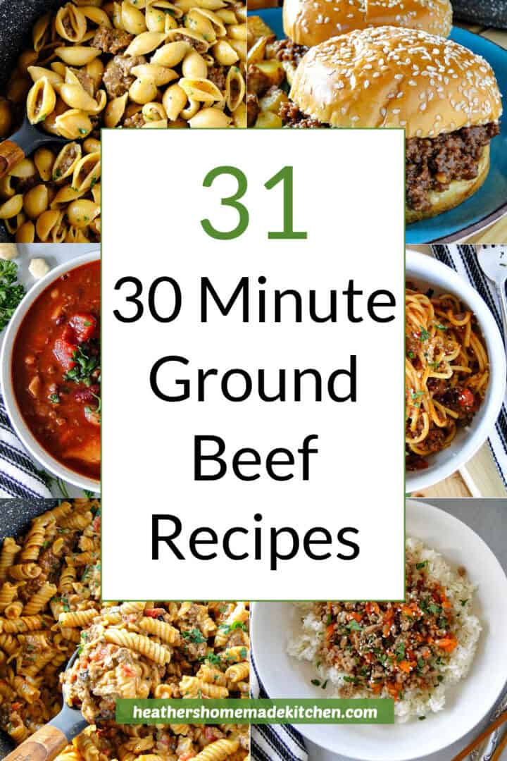 30 minute ground beef recipes pin image of recipe examples.